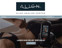 Tablet Screenshot of alignhealingcenter.com